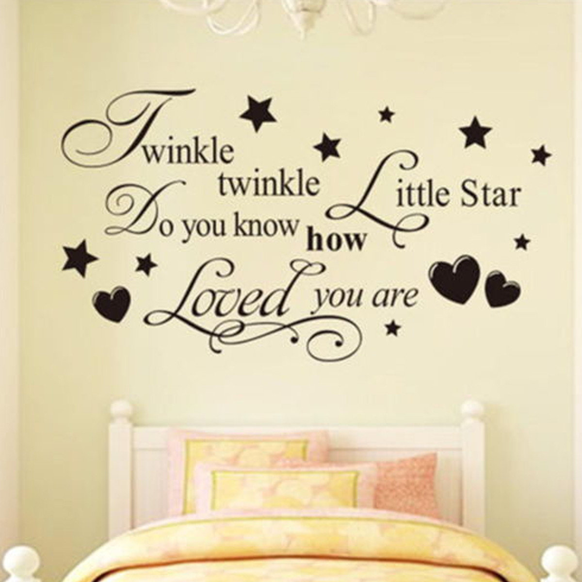 

Removable Twinkle Star Wall Decal Sticker Bedroom Living Room Home Decoration