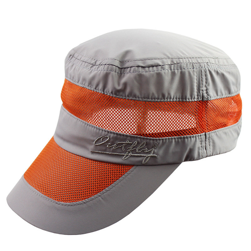 

Mens Women Mesh Breathable Quick-Drying Baseball Hat Outdoor Activities Anti-UV Sunshade Caps, Black light grey dark grey rose