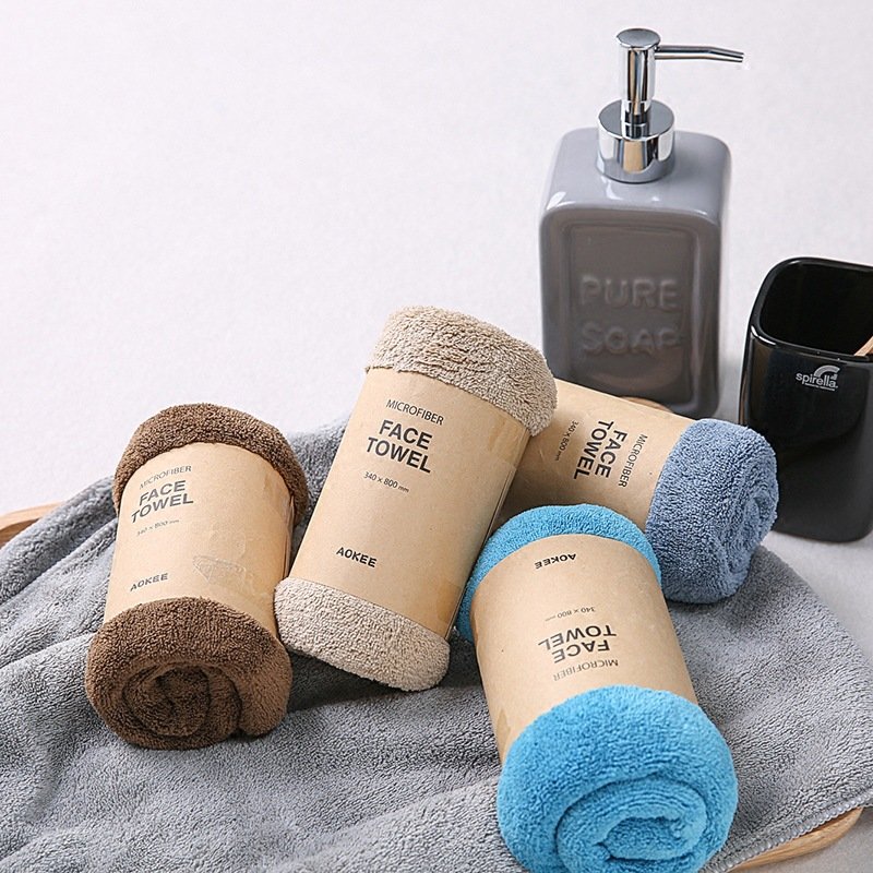 

Super Absorbent Bath Towel, Khaki dark blue light blue grey coffee