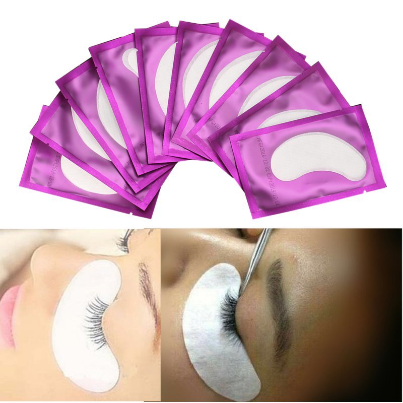 

50Pairs/Pack Eyelash Paper Patches Under Eye Pads Lashes Extension Tips Sticker Wraps Makeup T