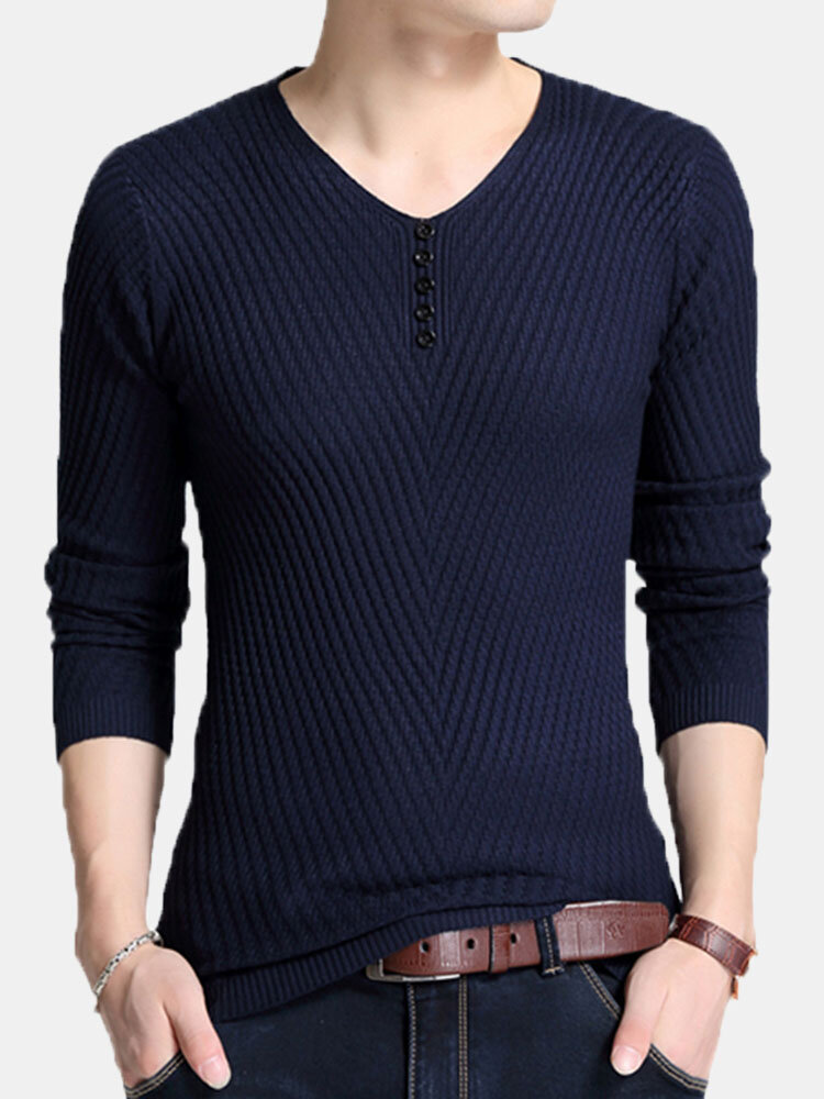 

Mens Thicken Thermal Knitted Sweater, Red dark blue black coffee