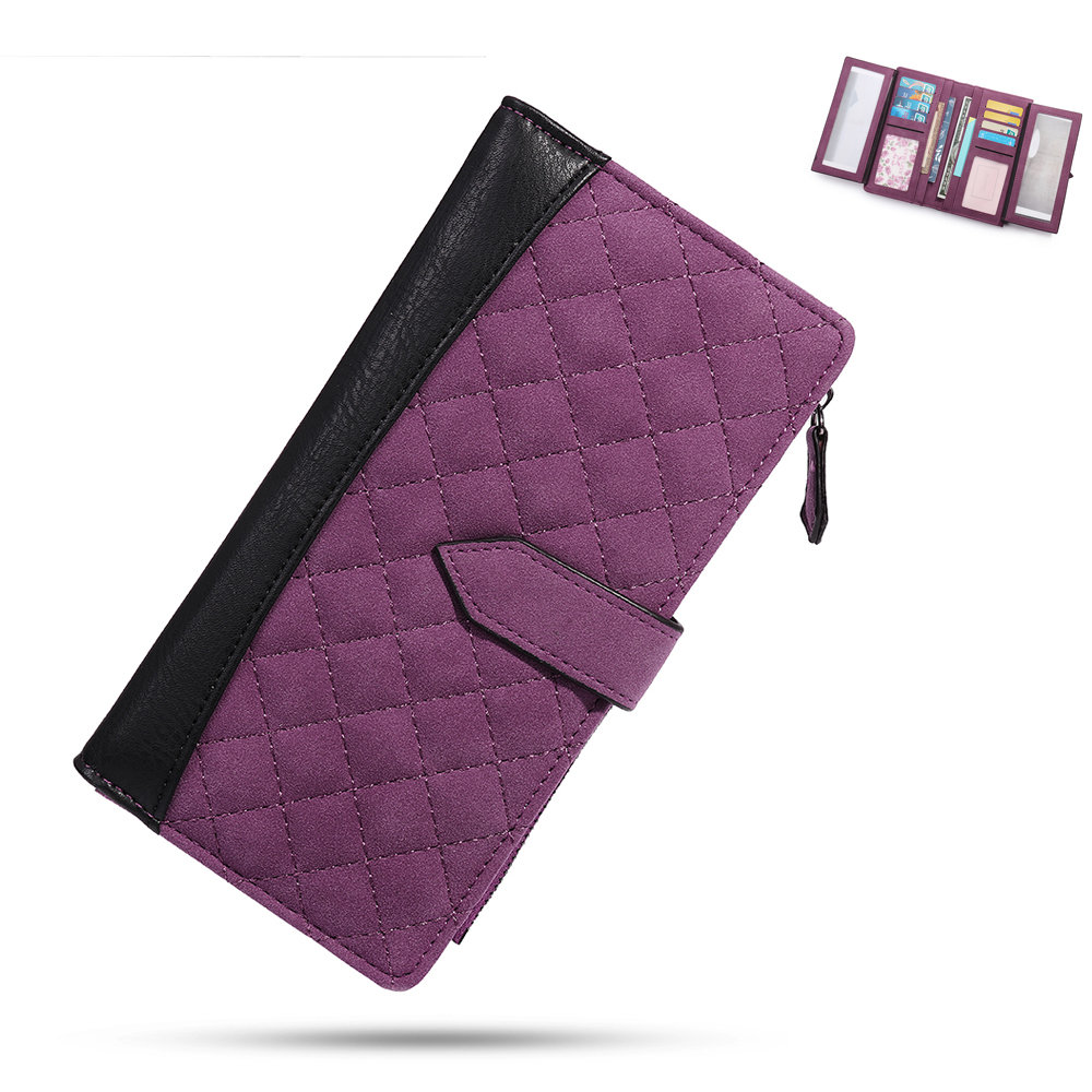 

Faux Leather Multi-slots Phone Wallet Purse Card Holder