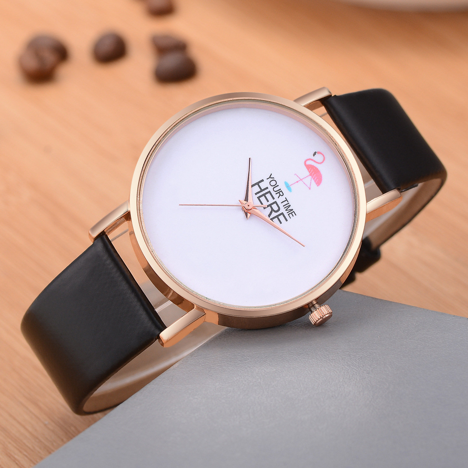 

Flamingo Fashion Casual Lady Watch, Brown red black white