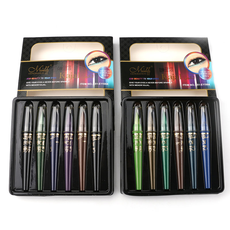 

6Pcs/Set Long-lasting Waterproof Eyeshadow Pen Eyeliner Eyebrow Pencil, White