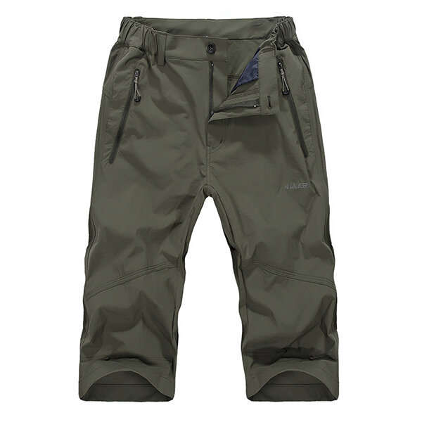 

Mens Outdoor Qucik-drying Breathable Nylon Casual Pants, Gray army green khaki