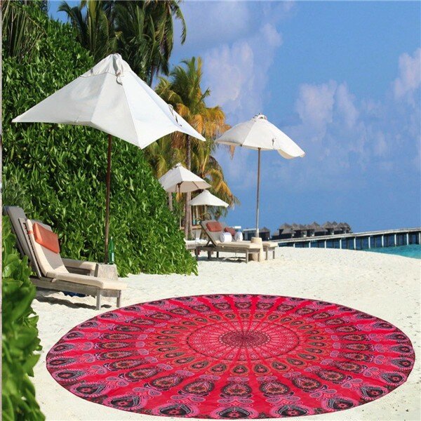 

Geometric Round Beach Towel Shawl Tapestry Wall Hanging Yoga Mat Bohemia Decor