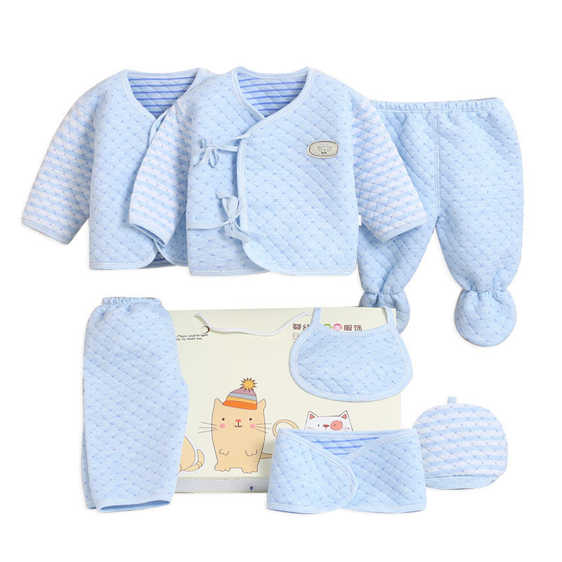 

7Pcs Comfy Newborn Baby Set in Box For 0-6M