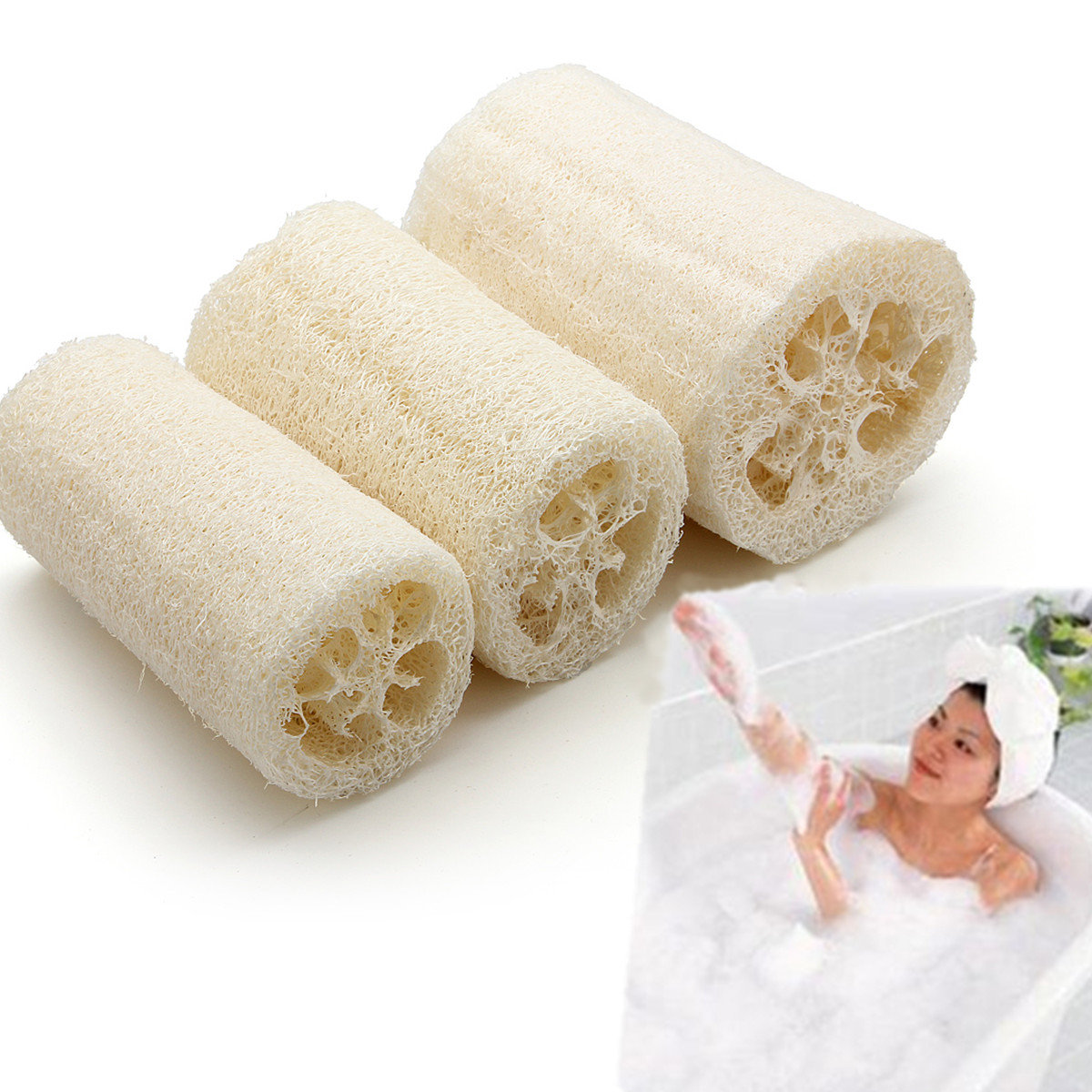 

Natural Multi-function Loofah Luffa Loofa Bath Shower Cleansing Sponge Body Spa Dish Cloth