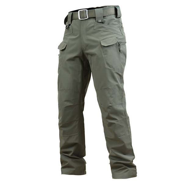 

Mens Outdoor Waterproof IX7 Tactical Pants Soft Shell Military Army Combat Pants, Black army green
