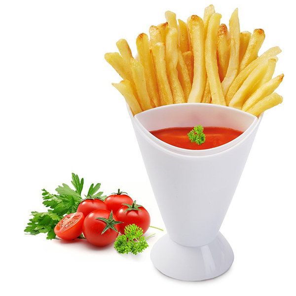 

French Fry Chips Cone Salad Dipping Cup