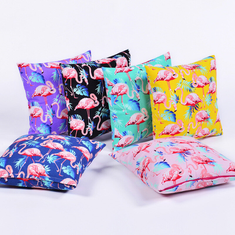 

Flamingo Cotton Linen Cushion Cover