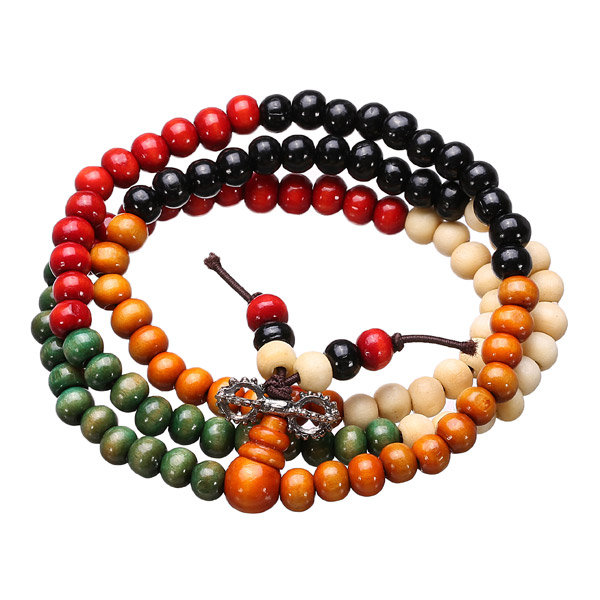 

Colorful Tibetan Buddha Buddhist Prayer Beads Bracelet