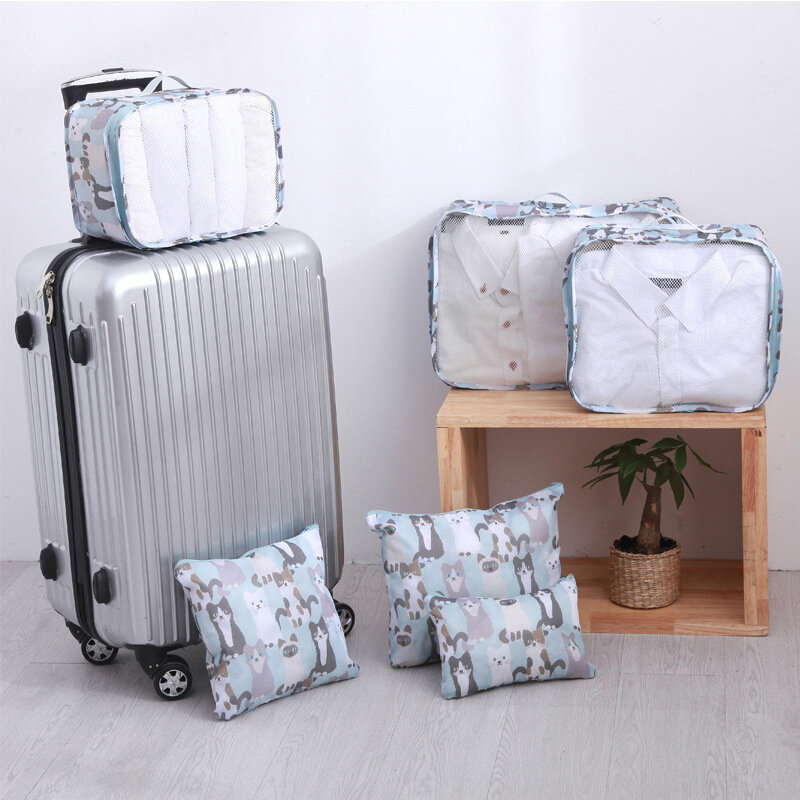

6Pcs Travel Storage Bag, White