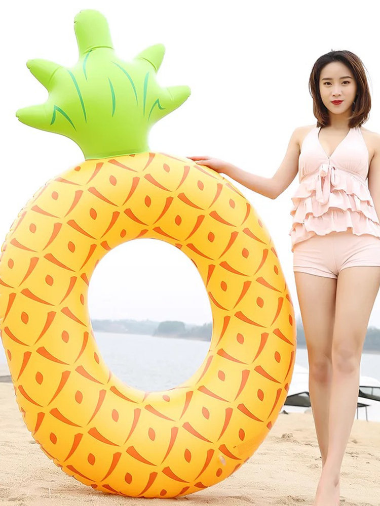 

Pineapple Inflatable Swimming Ring For Adult, Yellow