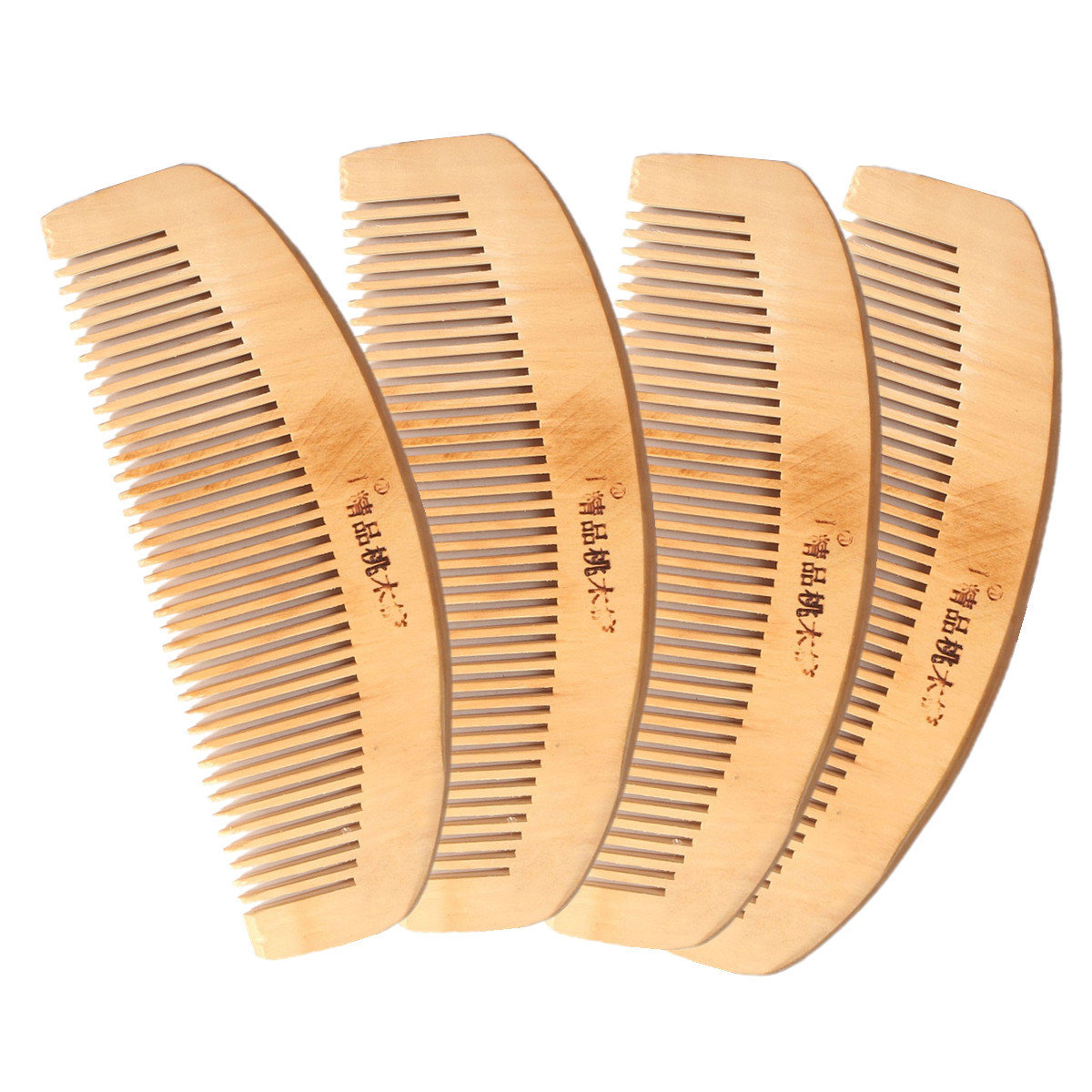 

Wooden Sandalwood Anti Static Hair Comb Brush Wide Tooth