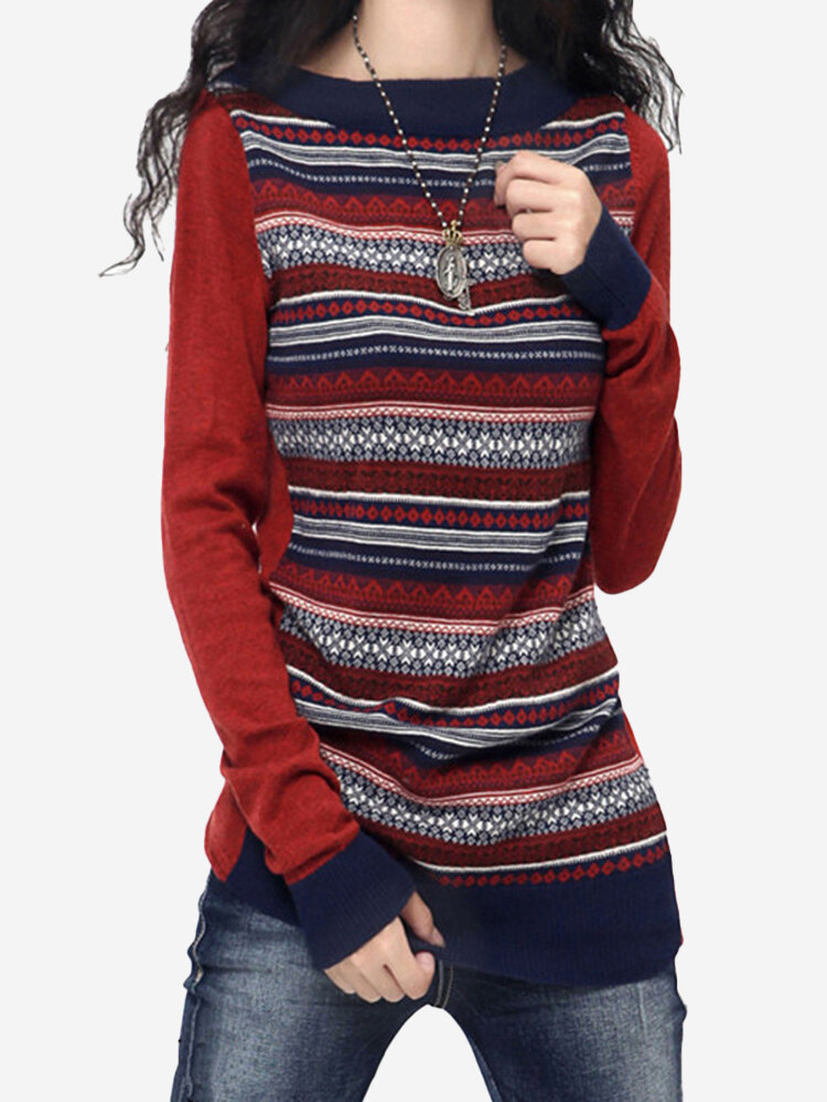 

Casual Women O-neck Long Sleeve Cashmere Sweaters, As picture shows