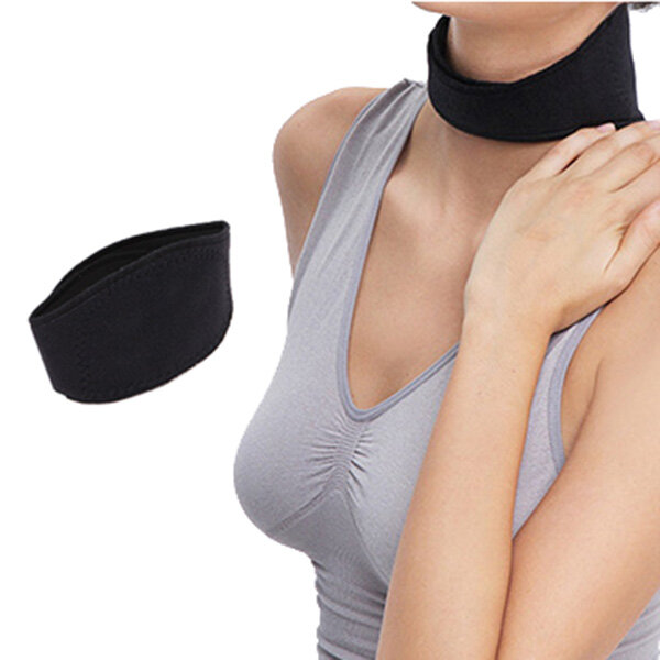 

Magnetite Cervical Gear Neck Support Protection Spontaneous Heating Brace Massager, Black