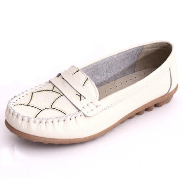 Leather Casual Flat Comfortable Loafers