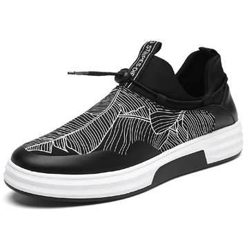 Men Stylish Pattern Casual Flat Sneakers