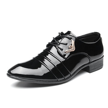 Men's Pointed Toe Business British Classic Formal Casual Shoes