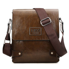 Men Business PU Leather Messenger Briefcase Shoulder Bag Crossbody Bag ...